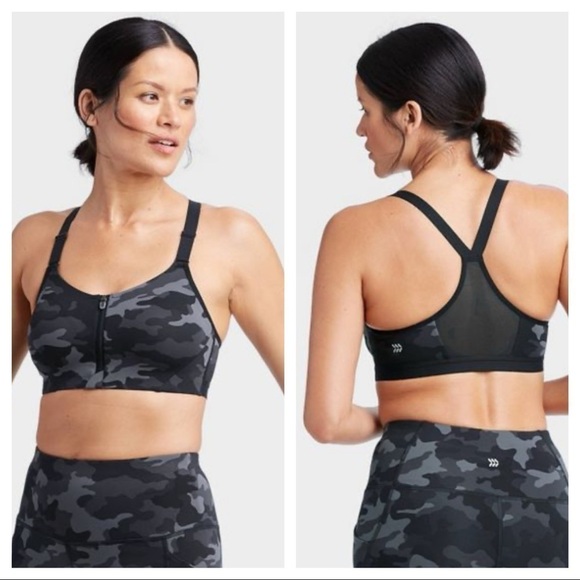 Women's High Support Zip-Front Bra - All in Motion - Picture 3 of 9